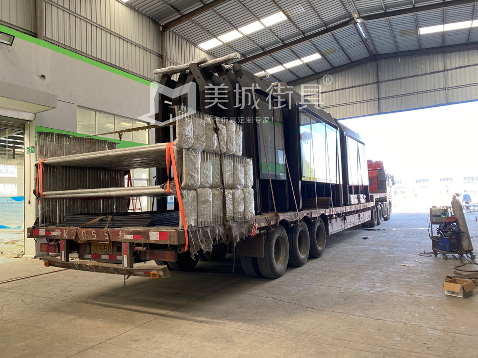 2022.9.30美城街（jiē）具供應鹹陽（yáng）第三（sān）車候車亭發貨記錄