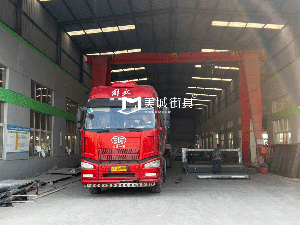 2022.11.8美城街具（jù）供應南京公交候車亭發貨記錄