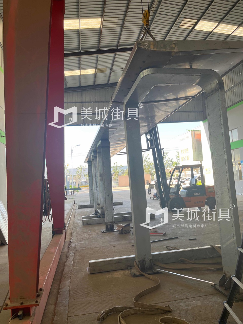 2023.12.3美城街具（jù）生產候車亭實物（wù）圖