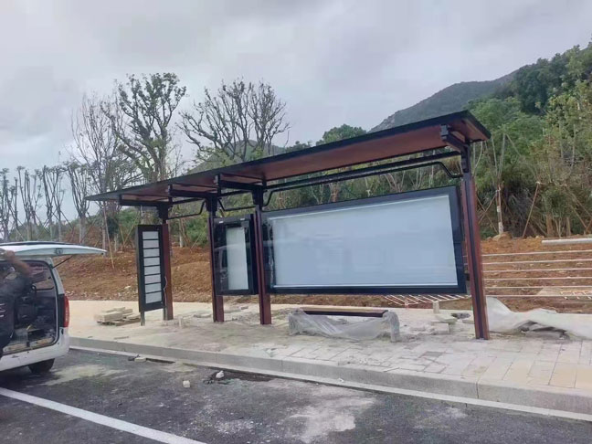 候車亭是實（shí）物圖